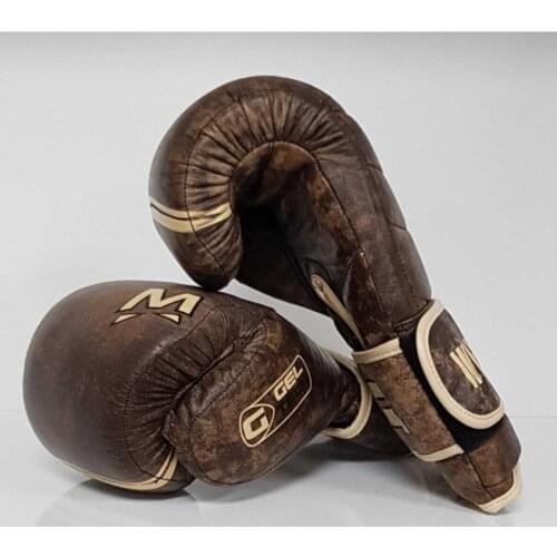 Vintage Genuine Tumbled Leather Boxing gloves 10 self