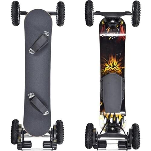 Off-road electric skateboard Remote control 4 wheel scooter 1650W dual-drive shock-absorbing electric longboard