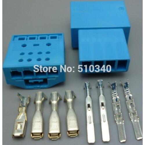 1set .4 hole male &female jacket Automotive connectors car connector with terminal