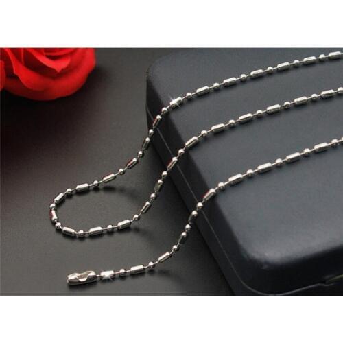 1pcs Fashion bamboo chain simple necklace chains stainless steel necklace retro literary necklace XL026 as gift wholesale