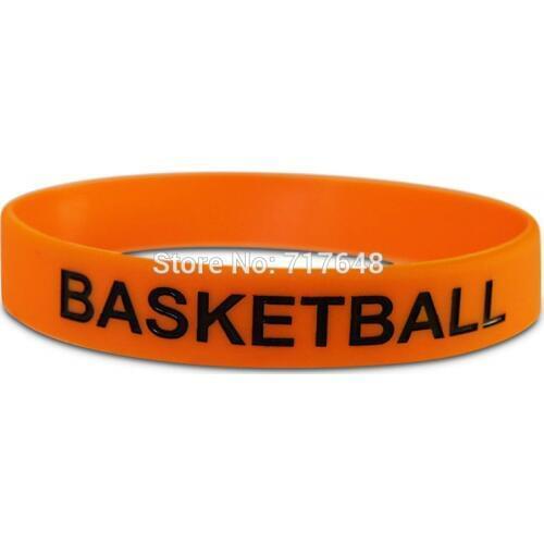 100pcs Sports Variety Basketball wristband silicone bracelets free shipping by epacket A