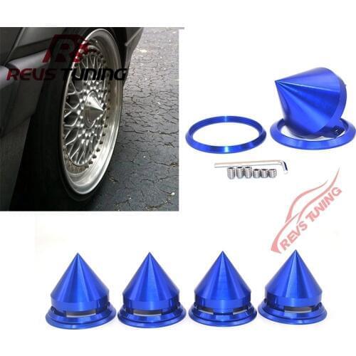 4PCS 56mm~73mm Universal Aluminum Spike Auto Car Racing Alloy Wheel Rim Hubcaps Wheel Hub Center Cap Cover