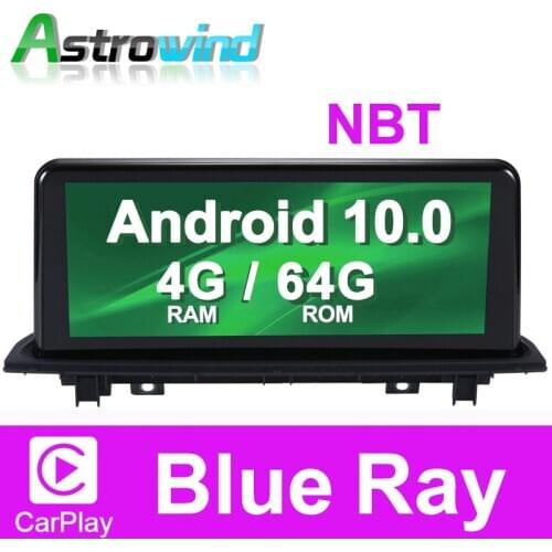 10.25 inch 4G RAM Android 10.0 System Car GPS Navigation Media Stereo Radio For BMW X1 F48 2016 2017 with NBT System