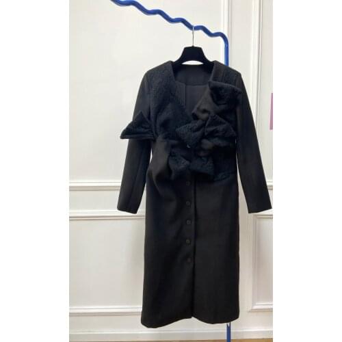 Женские длинные пальто BONJEAN China At AliExpress