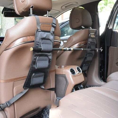 2 pcs Fishing Rod Holder Carrier for Vehicle Backseat Holds 3 Poles Suitable for car most models Rod Fishing Tackle Tool B359