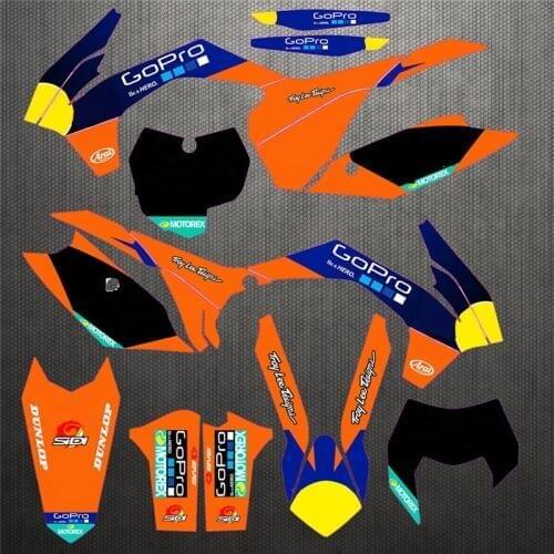 For EXC 14-15 SX SXF 13-14 Free Customized Name Graphics & Backgrounds Number Stickers Decal SX-F 2013 2014