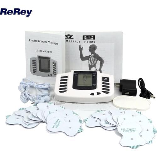 EMS Electrical Muscle Stimulator Therapy Massager Pulse Tens Acupuncture Full Body Massage Relax Care 16 Pads
