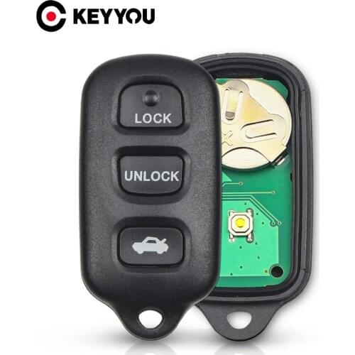 KEYYOU 5pcs HYQ12BBX Remote Car Key Fob 3 +1 Buttons 314.4MHz For Toyota Highlander Camry Solara Corolla Sienna 2002 - 2007