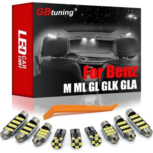 GBtuning Canbus LED For Mercedes Benz M ML GL GLK GLA GLC Class W163 W164 W166 X164 X166 X204 X156 X253 Car Bulb Interior Light
