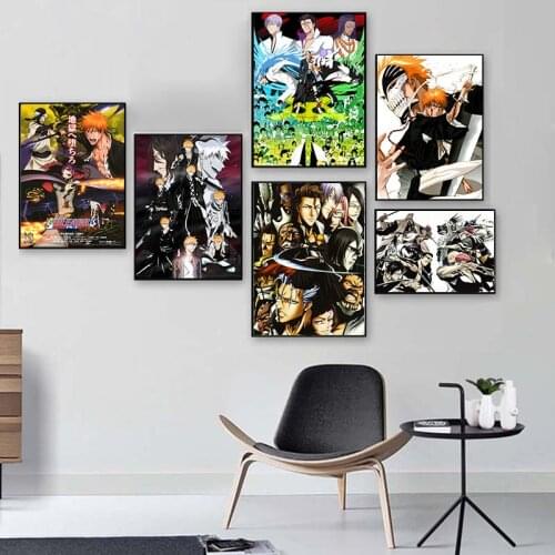 Japanese Anime Bleach Wall Art Modular Canvas Painting Printed Home DecorModern Pictures Nordic Style Poster For Children Room