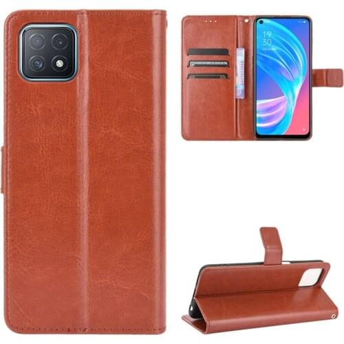 Apply to OPPO A72 5G leather mobile phone shell clamshell OPPO A73 5G retro magnetic mobile phone shell protective case