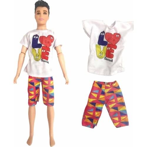 NK 1 Set Prince Doll Daily Love Fashion Handmade Clothing Shorts Set For Barbie Accessories Doll For Ken Doll Best Girl Gift 8X