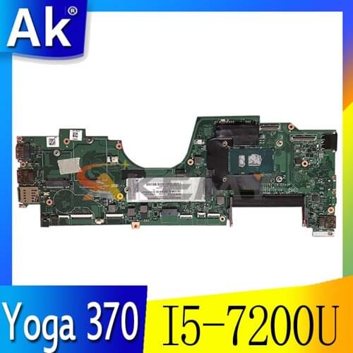 Original laptop For Lenovo ThinkPad Yoga 370 Laptop motherboard CIZS1 LA-E291P Main board SR2ZU I5-7200U DDR4 full test