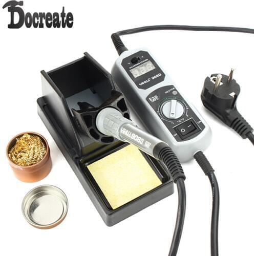 908D 220V 60W LED Digital Display Soldering Station Soldering Iron Kit 2016 Upgraded Version