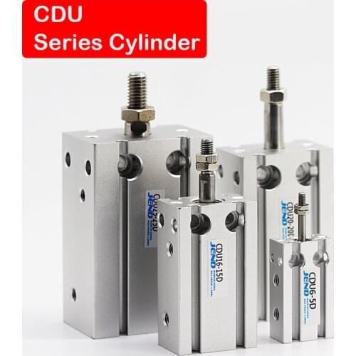 CDU20/25/32x5/10/15/20/25/30/35/40/45/50mm Double Action Pneumatic Cylinder