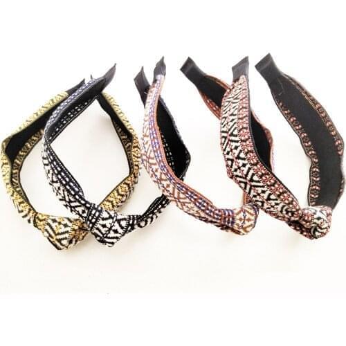 Yoga Headband Women Boho Print Sports Stretch Elastic Printing Sweatband Ladies Hair Accessories Bandeau Femme Pour Cheveux