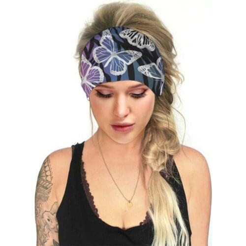 Printed Sports Wide Turban Headband Women Girls Hair Head Bands Wrap Accessories Scrunchy Hairband Sports Headdress 2020 New
