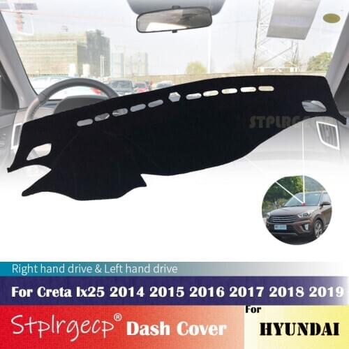 For Hyundai Creta Ix25 2014 2015 2016 2017 2018 2019 Anti-Slip Mat Dashboard Cover Pad Sunshade Dashmat Car Accessories