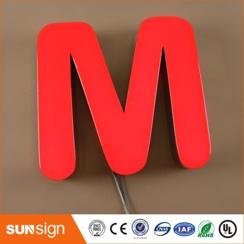 Top quality LED face lit store front resin channel letter signs