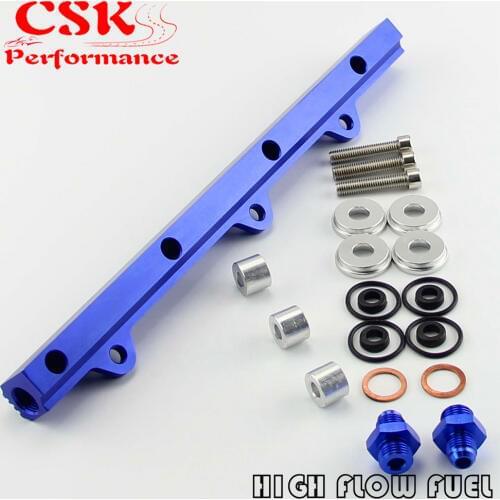 High Flow Fuel Rail Kit Fit For Mitsubishi Lancer Evolution EVO 1 2 3 4G63 92-96 BL