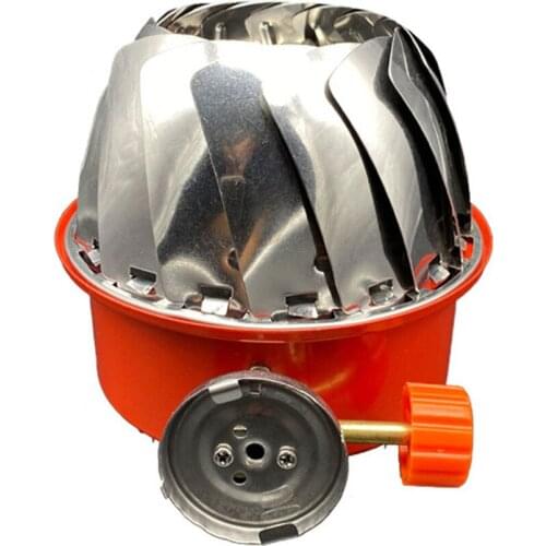 Retractable Windshield Windproof Stove Cooker Gas Burners for Camping Picnic Adjustable Valve Cookout BBQ Outdoor Cookware