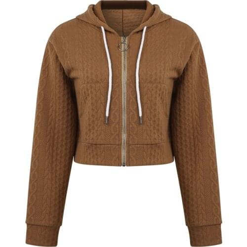 Women Hoodies Tops Outwear Pattern Casual Fashion Sweatshirts Ladies Long Sleeve Zipper Hooded Sweatshirt Coats Spring Autumn