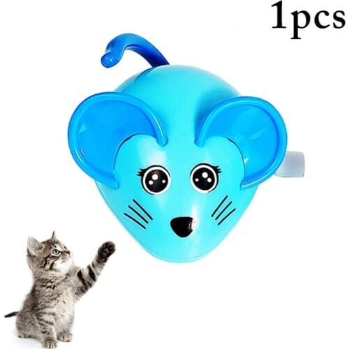 1pc Cat Toy Wind up Cat Toy Plastic Interactive Moving Rat Cat Toy Chase Toys for Cats Kitten Cat Accessories