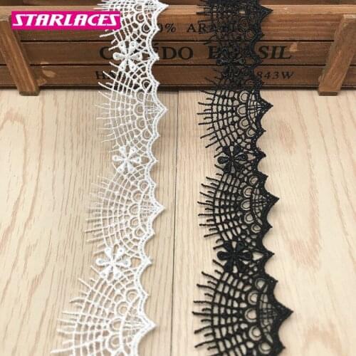 14yards width3.5cm Exquisite water soluble polyester lace trim fabric polyester bar code clothing dress cldecorative accessories
