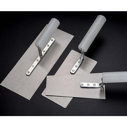 2pc High quality Plastering Finishing steel gray knife plastic Handle Construction Trowel Tool