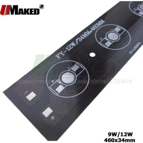 20pcs LED PCB Bar Strip Aluminum baord plate 9W/12W 460*34mm pcb for 1W 3W Tube light floodlight Ceiling Wall light replace DIY