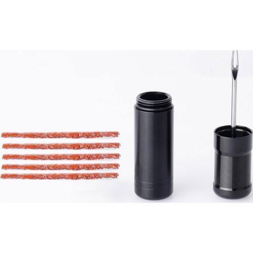 5pcs Tire Repair Rubber Strips & Bicycle Tire Repair Drill MTB Road Bike Tubeless Simple Repair Tool For Car Cycling Drop Ship