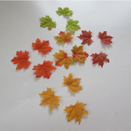 7cm-8cm 3-4 inch 10 package wholesale sell simulation autumn maple leaf DIY home furnishing ornament accessories