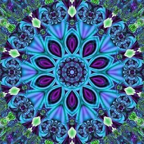 LaoJieYuan DIY Diamond Painting Cross Stitch FULL Diamond Embroidery Colorful Mandala Pictures Home Decoration Hand Pasted