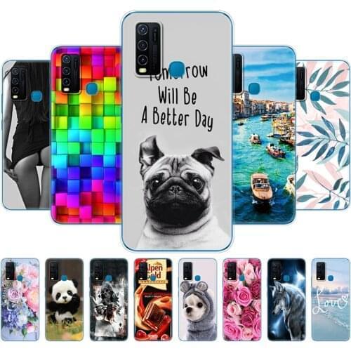 For Vivo Y30 Y50 Case Soft TPU Silicon Back Phone Cover For Vivo Y 30 50 Coque VivoY30 VivoY50 Case Bumper Protective Shell Bags