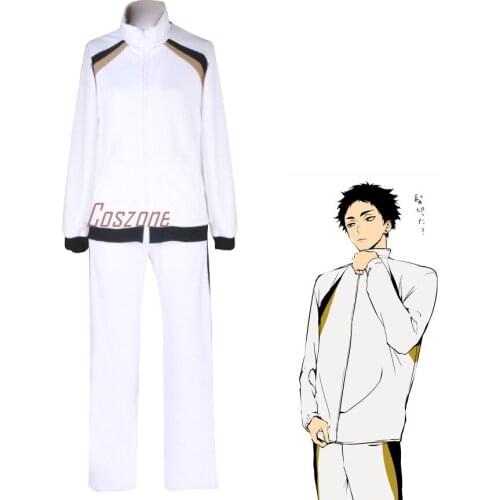 Haikyuu!! Fukurodani Academy Cosplay Costume Kotaro Bokuto School Uniform Akaashi Keiji Jersey Volleyball Team Sportswear
