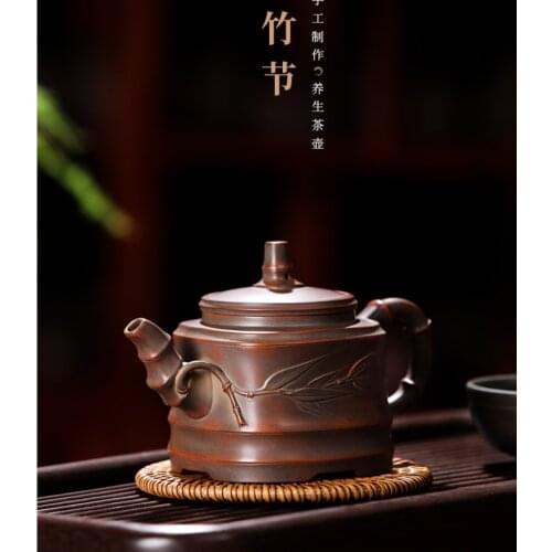 Chinese Traditional Ceramic Teapot Pure Handcraft Beautiful Appearance Household Pu'er Oolong Tea Set High Grade Clay Kettle