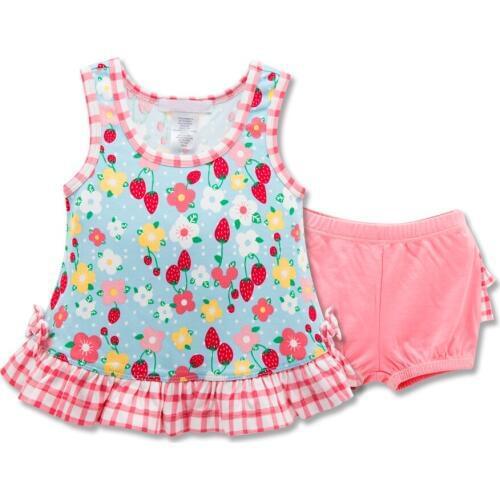Girls Clothing Sets Top and Shorts Baby Girls Top and Pants 2pcs Set Infant Summer Prince Dress Flora Printing New Fashion Soft