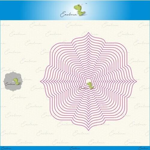 Square Label Frames Cutting Dies new 2020 Metal mould dies Scrapbooking Paper Making Craft die dies metal cutting dies