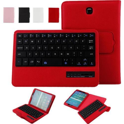 Magnetic Coque For Samsung Galaxy Tab S2 T710 T715 Case with Keyboard Bluetooth PU Removable Cover For Samsung Tab S2 T710 Case
