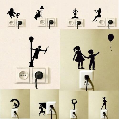 Wall Switch Sticker Home Decoration Sticker Wall Sticker Decal Decor Decal Socket Paste