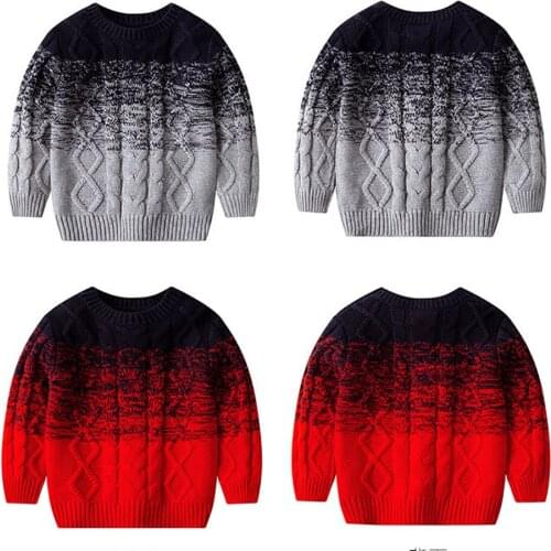 2020 New O-Neck Boys Sweaters Winter Clothing Pullover Knitted Fashion Sweater Costume Autumn Children Boys Top Clothing