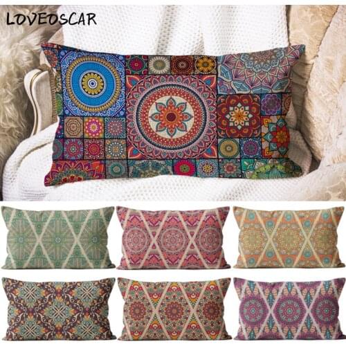 Persia Mandala Indian Throw Pillow Case 30*50 Boho Bohemia Cushion Cover 50x30 Home Sofa Chair Decorative Living Room Decor