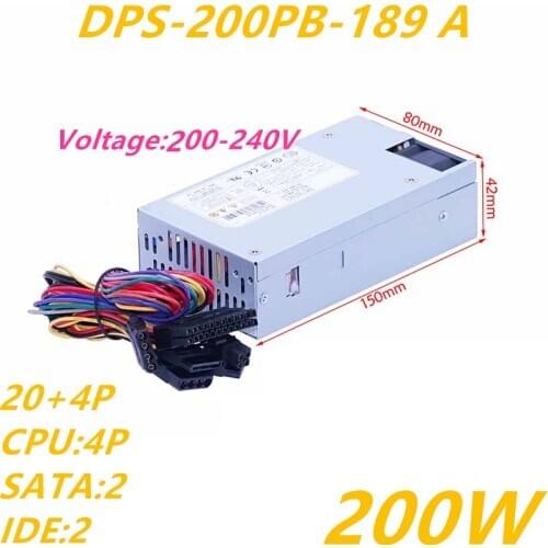 New PSU For Delta Mini NAS Small 1U CP1540 CP5140 CP5141 CP6130 200W Power Supply DPS-200PB-189 A GPS-200AB A