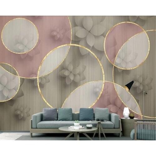 Beibehang Modern minimalistic new lily flower wallpaper background wall painting wallpaper 3D TV background papel de parede 3d