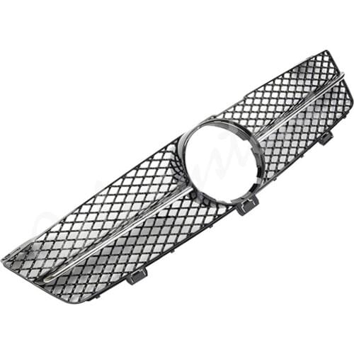 Grill Bumper Front Upper Grille For Mercedes Benz W219 CLS Class CLS350 CLS500 CLS550 2009 2010 2011 AMG Black Silver