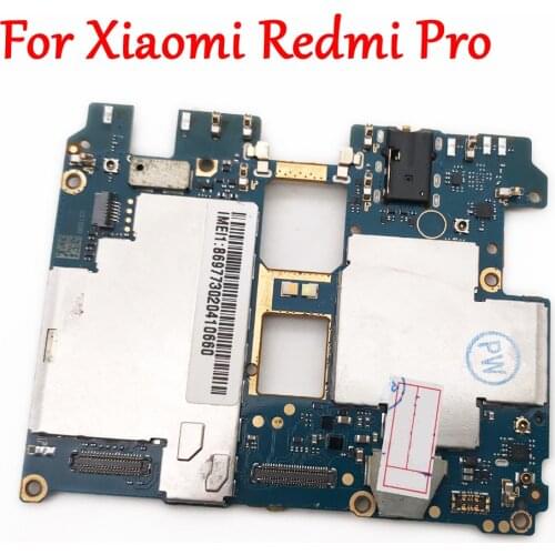 Tested Full Work Original Unlock Motherboard For Xiaomi Hongmi Redmi Pro Logic Circuit Board Electronic Plate Fast Shipping