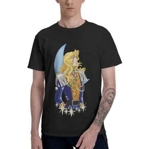 The Rose Of Versailles Tshirt Men Harajuku Tees Top 100% Cotton T Shirt Short Sleeve Lady Oscar The Anime Manga T-shirt Gift