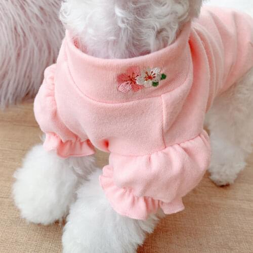 Shirts Pet Clothing Dogs Solid for Dog Clothes Small Costume Soft French Bulldog Mascotas Cute Autumn Pink Girl Collar Perro