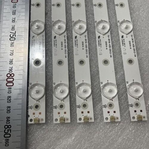 New 5 PCS/set 12LED LED backlight strip for 43PUS6551 43PUS6401 LB43014 V0_00 43PUS6501 43PUS6101 43PUS6201 TPT430U3 43PUH6101
