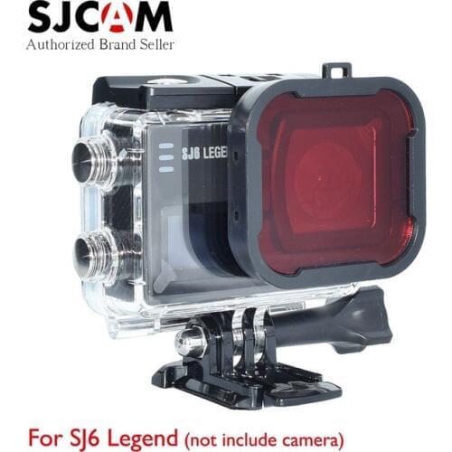 LANBEIKA For SJCAM SJ6 Diving Waterproof Case 4 Color Filter Lens Underwater Accessories for SJ 6 Legend 4K Wifi Camera
